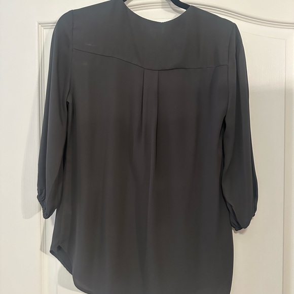 Olive green/gray blouse size small - Picture 2 of 3